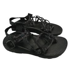 Women&#39;s Chaco ZX2 Black Criss Cross Sandals Size 8 New Without Box - $39.55