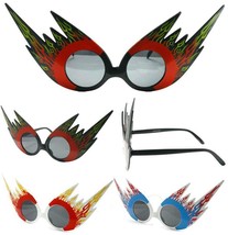 1 Pair Flames Novelty Party Glasses Sunglasses #284 Men Ladies New Eyewear Glass - £5.23 GBP