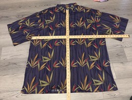 Bamboo Cay Men&#39;s Larissa Bamboos Size 3XL Button Down Collared Hawaiian ... - $38.69