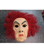 Ben Cooper Hairy Scary Vintage Plastic Red Hair Old Lady Mask - $546.51 MXN