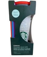 Starbucks Reusable Cold Cups Color Changing Confetti Summer 2021 Set of ... - £24.67 GBP