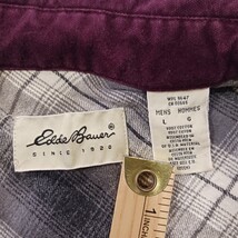 Eddie Bauer Men's Red Heavyweight Cotton Long Sleeve Shirt Size Large image 4