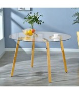 Dining Table, Modern Luxurious Kitchen Table With 7-Shaped Metal Legs, 4... - $323.99