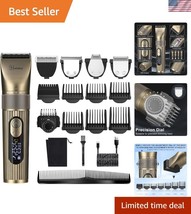 Adjustable Professional Beard Trimmer with 3 Speed Modes - Men&#39;s Groomin... - $840.68 MXN