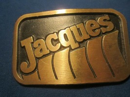 Solid Brass Belt Buckle JACQUES Seed Dealer MISSISSIPPI [j25g]  - $52.80