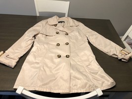 Jones New York Trench Coat Size XL Double Breasted With Belt - £39.96 GBP