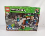LEGO 21141 Minecraft The Zombie Cave Building Kit Retired Set Box Damage - $21.99