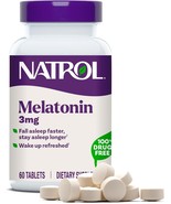 Natrol Melatonin 3mg Sleep Aid Dietary Supplement 100% Drug-Free 60 Tablets - $185.23 MXN