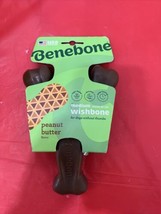 Benebone Wishbone Durable Dog Chew Toy for Aggressive Chewers, Real Peanut, M... - £9.30 GBP