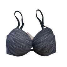 32DD 349182-4M8 Victoria&#39;s Secret Gray/Pink Wear everywhere super push u... - $23.21