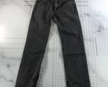 Levi Strauss 514 Jeans Mens 31x32 Black Cotton Blend Straight Leg Pockets - $19.79