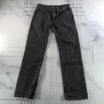 Levi Strauss 514 Jeans Mens 31x32 Black Cotton Blend Straight Leg Pockets - £15.52 GBP