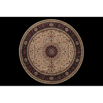 Oriental Weavers Ariana 095I8 6 Round Round - Ivory/ Black-Polypropylene - $349.72