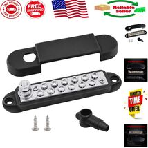 Compact 5.3&quot; Bus Bar with Cover, 12 Terminals for Reliable Electrical Co... - $350.07 MXN