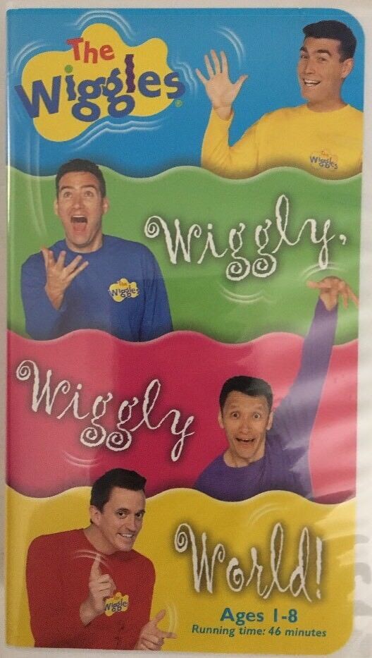 The Wiggles:Wiggly, Wiggly World VHS 2001-TESTED-RARE VINTAGE COLLECTIBLE-SHIP24