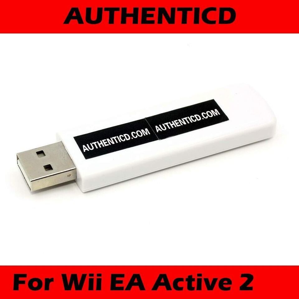 Wireless Controller USB Receiver Dongle Adapter 19009-D For Wii EA Active 2 - $4.95