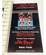 Matchbook Cover The Dock at Gravton Cove  Riverwalk Fish &amp; Ale House   gmg - $17.35 CAD