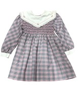 Vintage Polly Flinders Girls Plaid Smocked Dress With Lace Collar & Bow ... - €23,14 EUR Vintage Polly Flinders Girls Plaid Smocked Dress With Lace Collar & Bow ... - €23,14 EUR