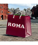 Roma Tourist Rome Collectible Refrigerator Magnet Shopping Bag Colosseum  - £10.44 GBP