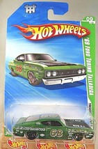 2010 Hot Wheels #53 Treasure Hunts 9/12 &#39;69 FORD TORINO TALLADEGA Green ... - £30.74 GBP