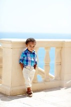 Janie and Jack Boys Roll cuff Shirt &amp; Nautical Pant 6/12 18/24 3 new $82 - $44.00