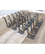 20 METAL HOOKS COAT HAT RACK HEAVY DUTY 3 1/2&quot; IRON STORAGE POTS PANS CL... - $825.30 MXN