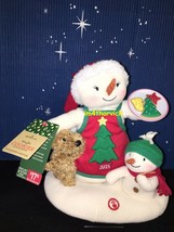 Hallmark 2015 Time For Cookies Snowman and Puppy Dog Plush Jingle Pals - $99.99