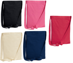 Tote Bag Messenger Cross Body Sling Style Shopping Plain Blank Printing Craft  - £7.23 GBP