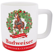 Budweiser Clydesdales The World-Renowned Holiday Stein Mug White - £15.92 GBP