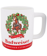 Budweiser Clydesdales The World-Renowned Holiday Stein Mug White - £15.97 GBP