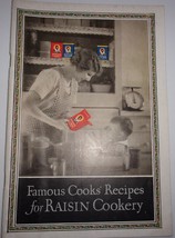 Vintage Sun Maid Famous Cooks’ Recipes For Raisin Cookery 1912 - $9.99