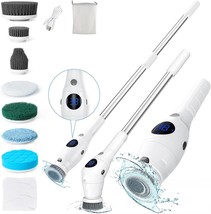 Electric Spin Scrubber Cordless Cleaning Brush with 8 Replaceable Brush ... - $46.66