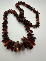 Vintage Huge Heavy Graduated Baltic Amber Necklace 28” X 11mm - 40mm 91.8g - £232.59 GBP