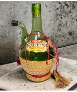 Vintage Italian Chianti Classico Wine Bottle Ice Chamber Wicker Bottom D... - £24.62 GBP