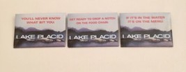 Lake Placid Promo Button Pinbacks Set of 3 Different Taglines Movie 1999... - £18.45 GBP