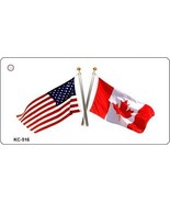 USA Canada Crossed Flag Novelty Key Chain - $16.34 CAD