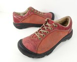 Kee Presidio Rust Red Nubuck Leather Womens Size 8 Lace-up Walking Oxfords - £21.38 GBP
