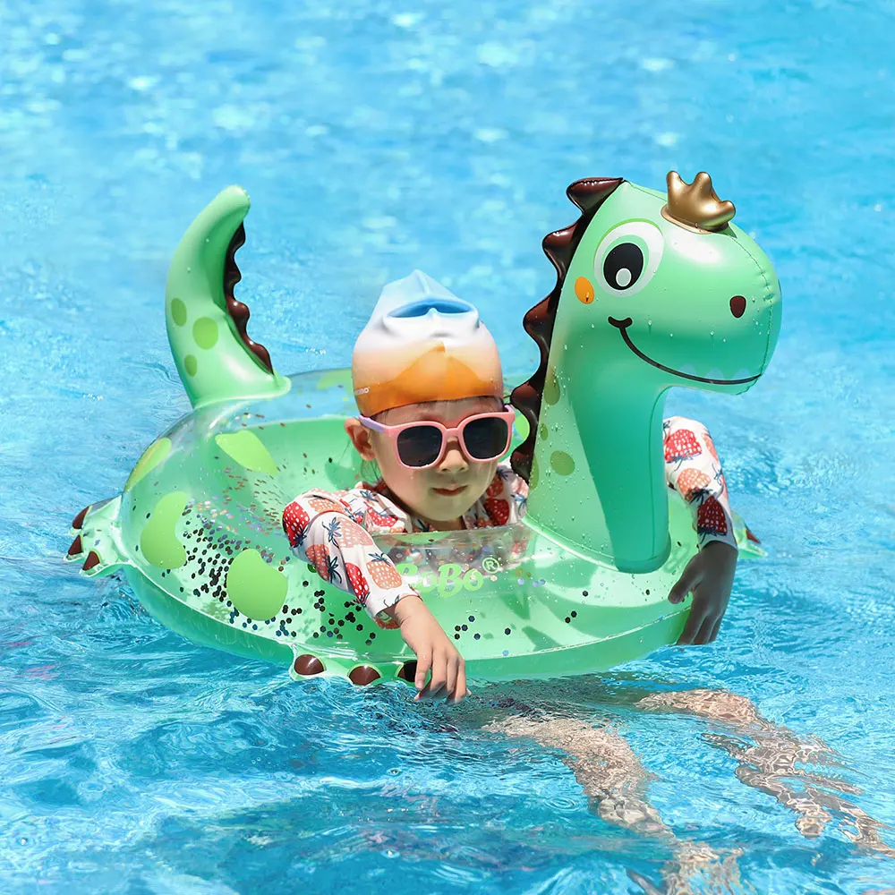 Swimbobo New Style Child Inflatable Dinosaur Cute Swimming Seat Boat Flo... - $27.43+