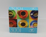 NEW 300 Piece Jigsaw Puzzle Cardinal Sealed 14 x 11, Colorful Coffee Cups - $4.94
