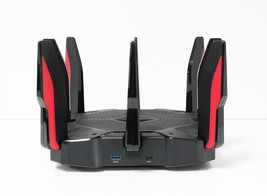 TP-LINK Archer AX11000 Tri-Band Wi-Fi 6 Gaming Router - Black/Red image 4