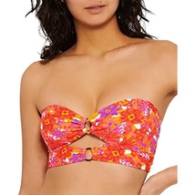 $20 Hula Honey Swimwear Top Large Junior Cutout Bandeau Halter Pink Size... - $9.90