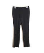 J Crew Super 120&#39;s Black Hi-Rise Straight Leg Trouser Wool Pants F6635 2P - $47.86 CAD