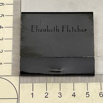 Vintage Matchbook Cover  &#39;Elizabeth Fletcher’ printed on front of matchbook  gmg - £9.86 GBP