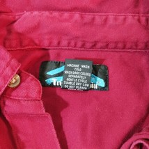 Tri Mountain Decatur Works Men's Red Cotton Button-Down Collar Shirt Size Medium image 4