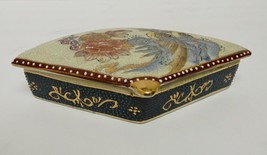 Royal Satsuma Porcelain Dish With Cover Candy Condiment Hand Painted Signed - £69.49 GBP