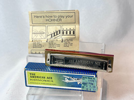 The American Ace Hohner Harmonica Musical Instrument Key of C In Box - $29.65