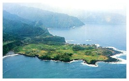 Aerial View of Keanae Peninsula Maui Coastline Hawaii Postcard - £11.63 GBP