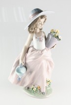 LLADRO &quot;A Wish Come True&quot; 7676 Girl with Flowers and Watering Can Retired! - $249.48