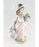 LLADRO &quot;A Wish Come True&quot; 7676 Girl with Flowers and Watering Can Retired! - £199.42 GBP
