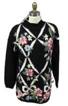 Vtg 80s RETRO Sweater BELDOCH  POPPER  Cottagecore  Sz M Womens - $60.59